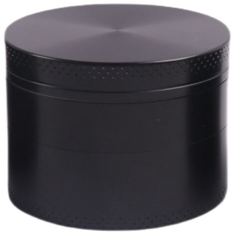 Ahlsen Molinillo de hierbas de 4 piezas, molinillo de especias con raspador de polen, ideal para amantes de la comida que buscan la excelencia culinaria, color negro (1/5)