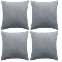 Ahlsen Funda de almohada de estilo nórdico, funda de almohada de terciopelo de 4 piezas (4040 cm)