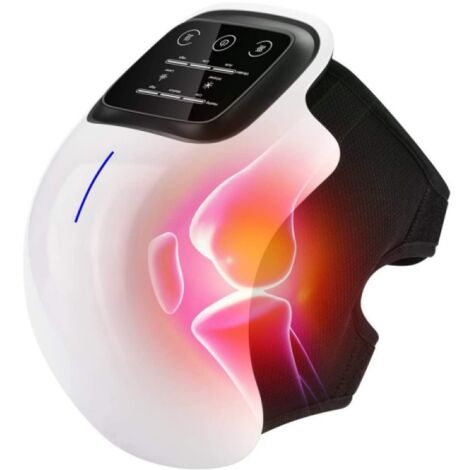 Natürliches Knieschmerzlinderungsgerät, Wärme-Kniemassagegerät und Rotlichttherapie, vibrierender Kompressions-LED-Bildschirm für Knieschmerzen
