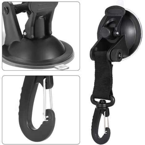 Produktbild von 4x Saugnapfanker Mit 8 S-Haken – 10kg Tragkraft, PP+TPU, Für Sonnensegel, Zelt & Auto-Camping