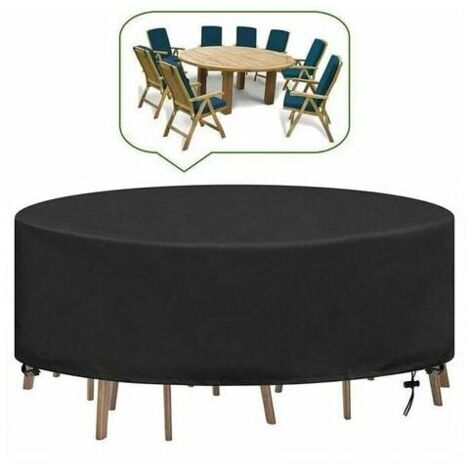 Gartentisch-Abdeckung, 230 x 110 cm, Gartenmöbel-Abdeckung, 210D Polyester, wasserdichte Plane, Gartenmöbel, staubdichter Schutz, Möbelabdeckung für Gartentische, Stühle, Sofa (1/5)