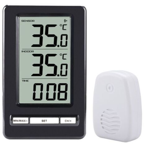 Termometro Digitale LCD Per Auto 12V – Interno/Esterno Con Sensore Da 15 M, Display Blu