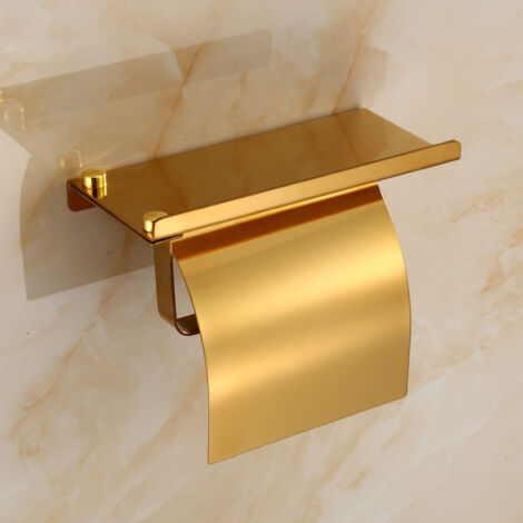 Porta Carta Igienica In Acciaio Inox 304 Porta Rotolo Di Carta Igienica A Parete Per Bagno Accessorio Per Wc In Oro Spazzolato Ymyny 87880847