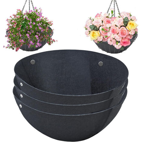 Vaso Da Fiori KADAX Vaso Da Fiori 24 Cm Coperchio + Inserto Piedini Portafiori Antracite 83765007