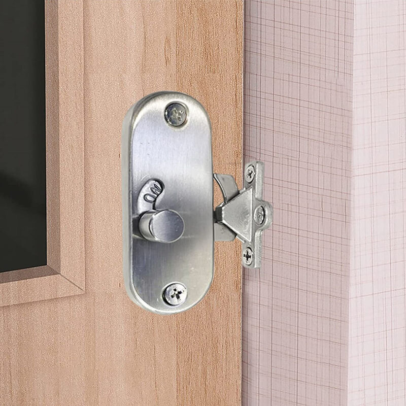 Pestillo De Seguridad Para Puerta Exterior - Acero Inoxidable, Abre A 270°, Incluye Tornillos Y Destornillador - Para Garaje, Jardín, Baño