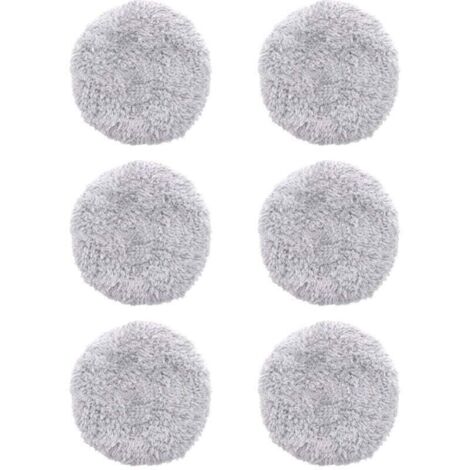 6 paños de repuesto lavables para fregona HOBOT 168/188, almohadillas de microfibra reutilizables, modelo: gris, 6 unidades - DPZO (1/5)