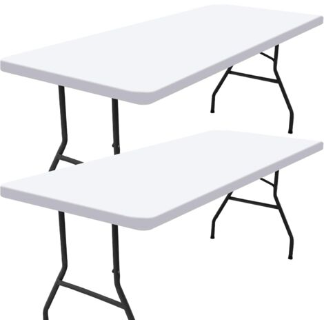 Juego de 2 manteles rectangulares para mesas de picnic de 1,83 m (beige, 76,2 x 182,8 cm) (1/5)