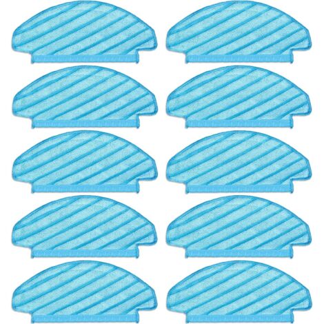 (10 piezas) Almohadillas de fregona lavables y reutilizables para aspiradoras ECOVACS DEEBOT OZMO T8/ T8+/ T8 AIVI/ T9/ T9 MAX/ N8 Pro, paños de fregona, toallitas de limpieza duraderas (1/5)