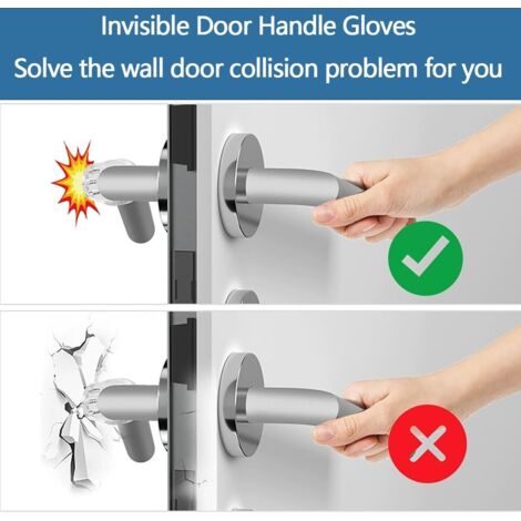 Tope De Puerta Adhesivo, 10 Piezas Tope De Manija De Puerta De Pared, Protección De Manija De