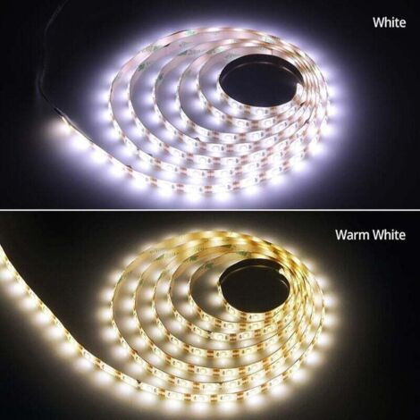 Sensor Movimiento 3 Modos Luces LED Con Sensor De Movimiento Para Armarios - 30 Cm, USB-C, 3 Colores Luz Armario Pilas