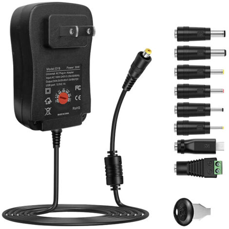 Cargador multifunción de voltaje ajustable 30W3-12v (1/5)