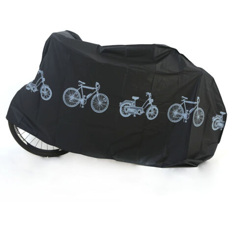 Funda impermeable para bicicleta (negra), 200 x 100 cm, a prueba de polvo, para coche eléctrico. (1/4)
