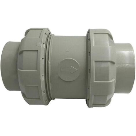 Válvula de retención en línea gris resistente al agua y al olor (diámetro de 20 mm) para lavadora (1/2)