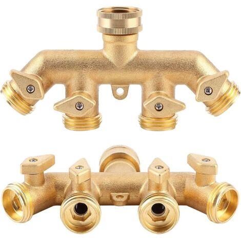 Conector De Grifo De 4 Salidas Darlac Para Riego Por Manguera – Distribuye Agua A Varias Zonas