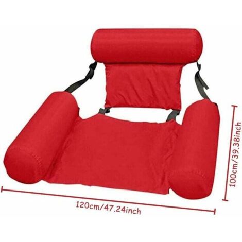 Hamaca Inflable 4 En 1 Para Piscina – Sillín, Tumbona, Hamaca Y Flotador, Con Inflador Portátil, Para Adultos Y Niños