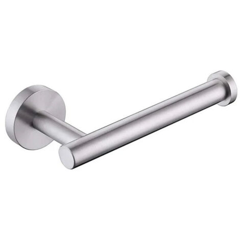 1 pieza de soporte para papel higiénico de pared de acero inoxidable pulido 304 plateado