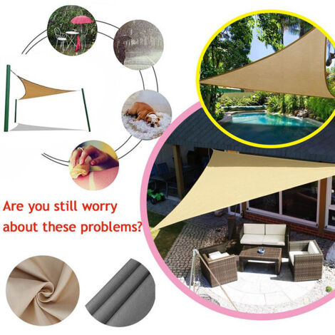Toldo Vela De Sombra Toldo Rectangular 1,8 X 2 M Impermeable Protección Solar Balcón Terraza Con Accesorios De Montaje Poliéster PES 98% Protección UV Resistente A Desgarros Resistente A La Intemperie
