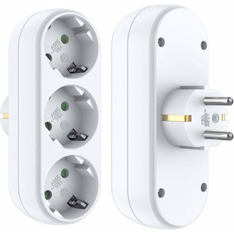 Adaptador de enchufe Enchufe múltiple Sin cable Enchufe de pared Blanco Adaptador de carga Cargador USB para cámara (1/5)