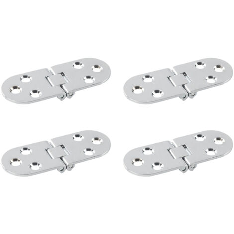 (4 piezas) Bisagras plegables Bisagras de mesa Bisagras plegables para muebles Bisagras para mesas plegables Bisagra de aleación de zinc con (1/5)