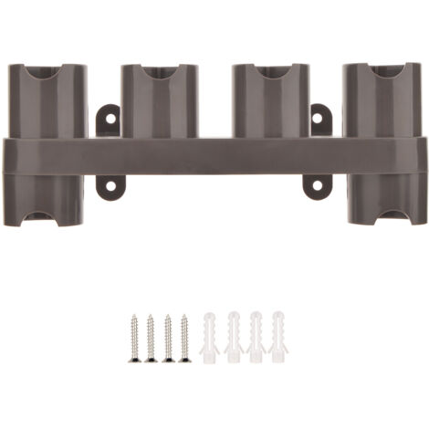 Soporte de accesorios para aspiradoras Dyson V11, V10, V8, V7, V15, SV10 y SV11. Organizador de pared para aspiradoras de varilla Dyson con 4 ranuras de almacenamiento. (1/4)