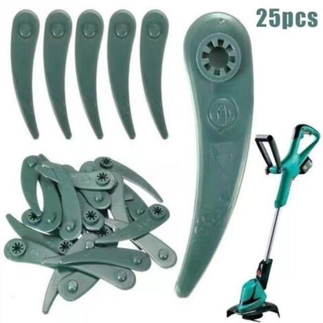 25 cuchillas de plástico para cortacésped doméstico, de colores, para Bosch. (1/5)