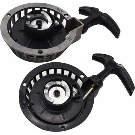 Arranque fácil de tirar, Tianer 2 piezas Mini arranque de aleación de retroceso de arranque de tirón fácil de tirar para motos de bolsillo de 2 tiempos y 49 cc Minimoto ATV Quads. (1/5)