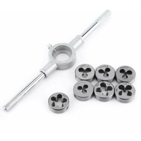 Kit de herramientas manuales para roscado de roscas externas (8 piezas) (1/5)