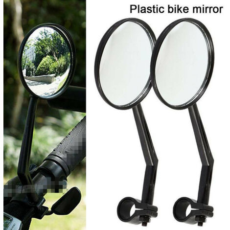 1 Par de espejos retrovisores para bicicleta de montaña, reflectores convexos, accesorios de ciclismo, espejos para ciclismo
