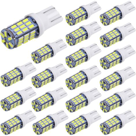 20 bombillas LED superbrillantes para remolque de caravana, T10 921 194 42 SMD, 12 V, para marcha atrás de coche, luz de xenón blanca (1/5)