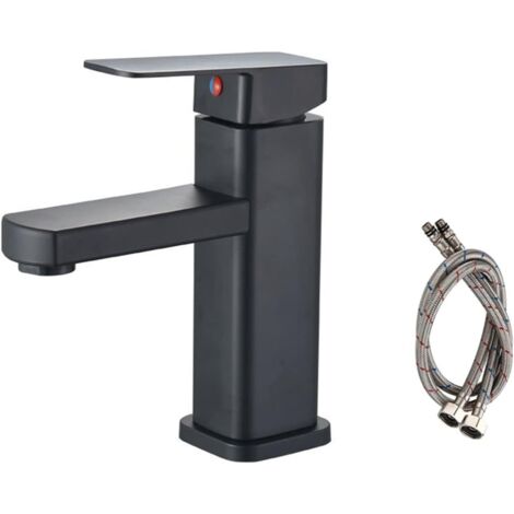 Grifo de lavabo de baño, mezclador de agua fría y caliente, grifos de lavabo de baño, grifos de baño (1/5)