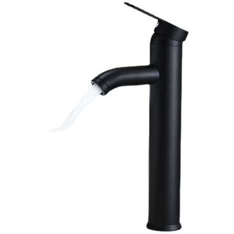 Grifo de baño negro de alta calidad, para agua fría y caliente, apto para diámetros interiores de 32 mm a 42 mm. (1/5)