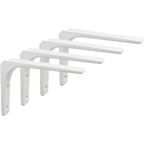 4 soportes resistentes para estantes de pared, soporte flotante para sala de estar, dormitorio y cocina, soporte metálico para estantes de pared, 200 x 200 mm