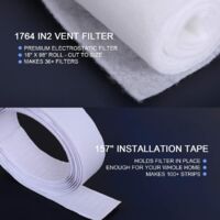Rollo De Filtro Para Rejillas De Ventilación – Algodón Reutilizable Y Lavable (230x30cm) Para Aire Acondicionado Y HVAC