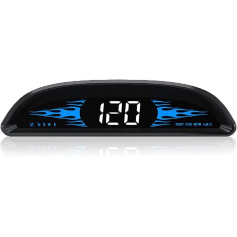 4-Zoll-Auto-HUD-Tachometer – Universal-Windschutzscheibenanzeige MPH/KMH – Digitaler Tachometer – GPS-Geschwindigkeitsdetektor – Übergeschwindigkeitsalarm, USB-Plug-and-Play (1/5)