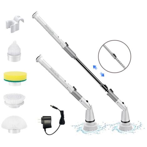 Schnurlose elektrische Reinigungsmaschine, multifunktional, für Fliesen, Zuhause, Küche, Badezimmer, leistungsstarker Zylinder, langer Griff, kabellose elektrische Reinigungsbürste (1/5)