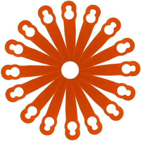 100 Stück Ersatz-Kunststoffklingen, Zubehör für STIHL Polycut 2-2 FSA 45 Rasenmäher, Rasentrimmer, Zubehör für Rasenmäher und Reiten, AAFGVC