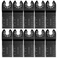 10-teiliges 34-mm-Sägeblatt aus Kohlenstoffstahl, Multifunktions-Sägeblatt, Zubehörset für Elektrowerkzeug-Schneidemaschinen