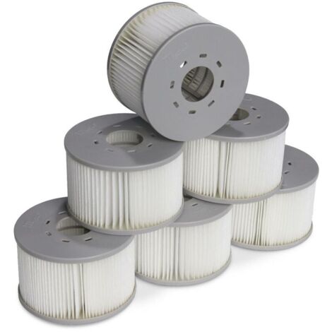 Set di 6 filtri per spa gonfiabili MSPA V2. Ø106cm – 6 cartucce filtranti di ricambio per spa gonfiabile MSPA