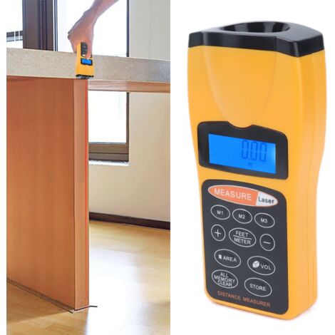 Mini Telemetro Laser 60m Con Batteria Ricaricabile, Display Digitale E Autocalibrazione – Strumento Portatile Per Distanze E Superfici