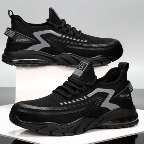 Scarpe da ginnastica da uomo con punta in acciaio Scarpe da lavoro antinfortunistiche leggere Costruzione industriale Scarpe da ginnastica resistenti all'usura -43 (1/5)