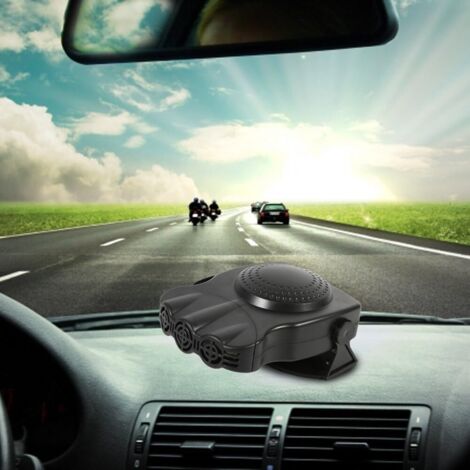 Termoventilatore Per Auto 12V 150W, 2 In 1: Sbrina E Riscalda Il Parabrezza, Si Attacca All'accendisigari