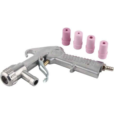Pistola Per Sabbiatura Ad Aria Compressa 6,2 Bar – Serbatoio 1000 Cc In Alluminio, Ugello 6 Mm Per Rimozione Ruggine E Vernice