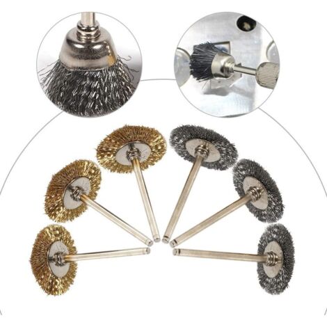 Juego De 45 Cepillos De Alambre, Kit De Ruedas De Pulido De Alambre De