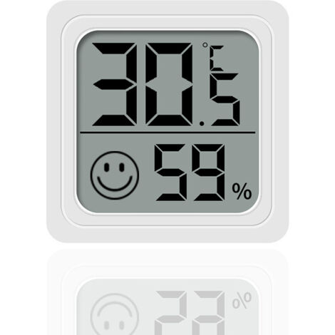 higrómetro para el hogar, habitación de bebé, termómetro de refrigeración y calefacción seco y húmedo, temperatura y humedad del coche, mini higrómetro electrónico simple (1/5)