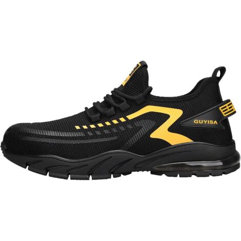Zapatos de trabajo de seguridad para hombres, puntera de acero, a prueba de pinchazos, antideslizantes, moda industrial, zapatillas de deporte resistentes al desgaste -40