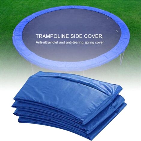Almohadilla de protección para trampolín, almohadilla de seguridad para trampolín de 306 cm, almohadilla de protección para resortes de trampolín - resistente al desgarro, azul
