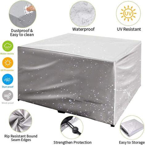 Funda Protectora Para Fuente De Jardín - Tela Oxford Impermeable Y Resistente A Los UV, 106x91x91 Cm, Con Cordón (verde)