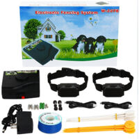 Valla Eléctrica para Perros Collar Antiescape con 2 Collares Valla Eléctrica para Perros Collar Antiescape