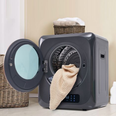 Eifson – Sèche-linge 850W en acier inoxydable – 6 programmes de séchage – Capacité 4 kg – Afficheur LED – Installation murale – Protection contre la surchauffe