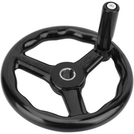 CCYKXA Handrad, Bakelit-Drehmaschinenhandrad, 3-Speichen-Bak-Elite-Anti-Rutsch-Drehmaschinenhandrad 200 18 mm mit Griff für Fräsmaschinen-Drehmaschinenschleifmaschinen